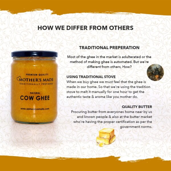 Cow Ghee 250ml (Glass Bottle)