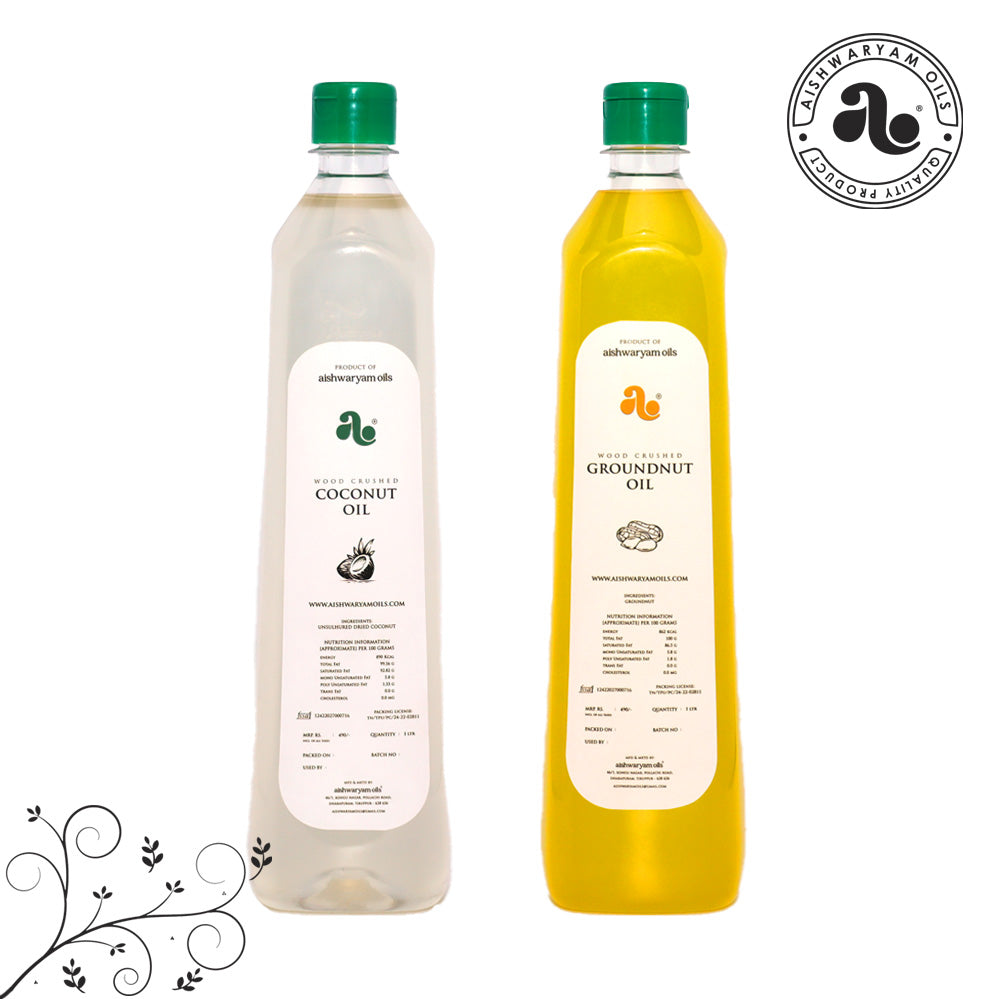 Coconut Oil & Groundnut Oil Combo