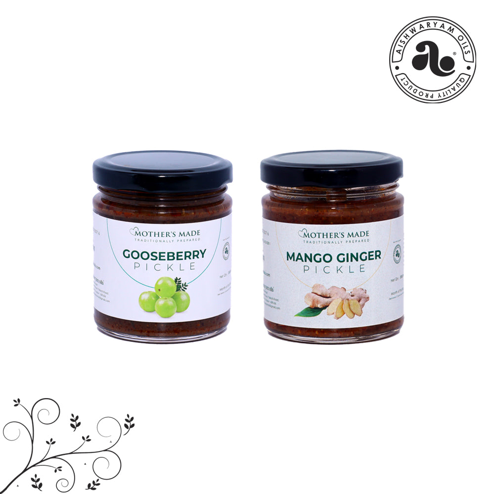 Gooseberry & Mango Ginger Pickle 100g Each (Health Lover Combo)