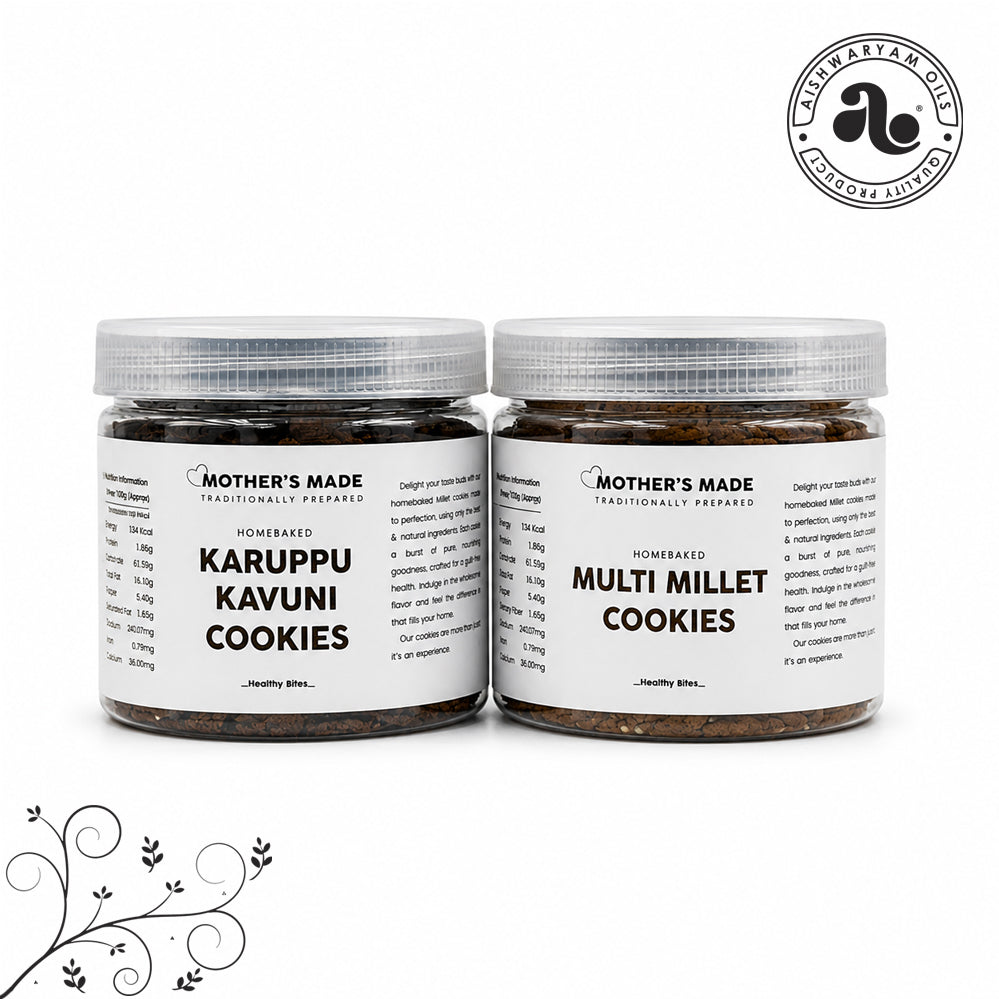 Multi MIllet & Black Kavuni Cookies Combo