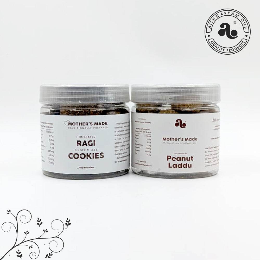 Ragi Cookies & Peanut Laddu Combo Pack