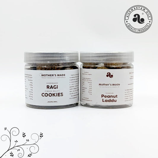 Ragi Cookies & Peanut Laddu Combo Pack