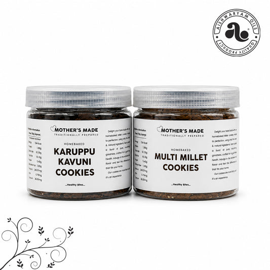 Multi MIllet & Black Kavuni Cookies Combo