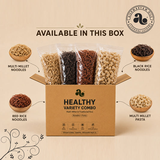 Aishwaryam All-in-One Traditional Noodles & Pasta Combo (Pack of 4)