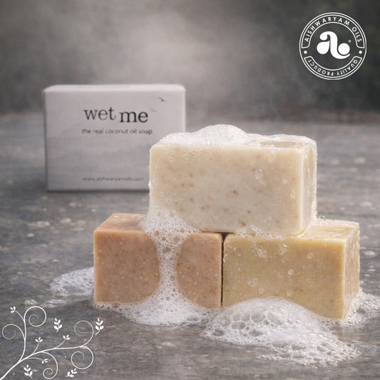 Vettiver, Greengram & Turmeric Soap Combo Pack of 3 (100g Each)